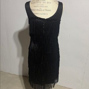 Spirit Black flapper Mini Dress